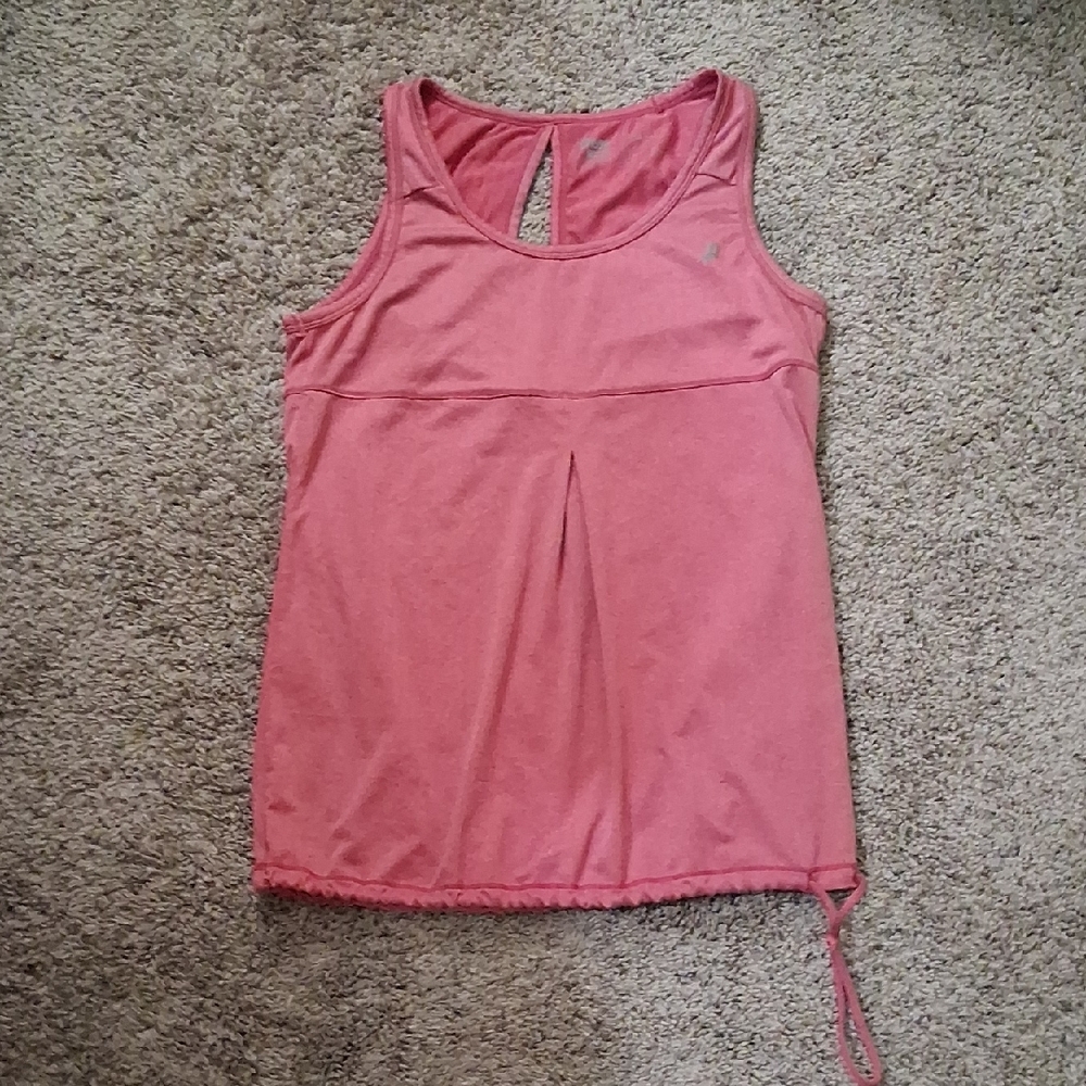 Pearl Izumi Pink Cut Out Relaxed Tank Top